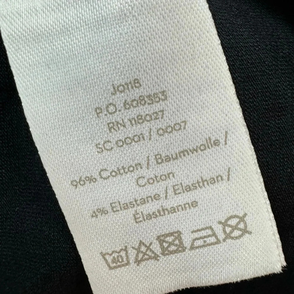 Boden Black Jersey Knit Crossover V-Neck Dress Size 8 - Picture 8 of 9